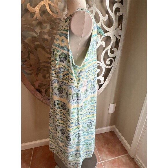 Talbots Dress Size 14 Seashell White Open Bow Back Sleeveless Shift NEW NWT - Picture 4 of 11